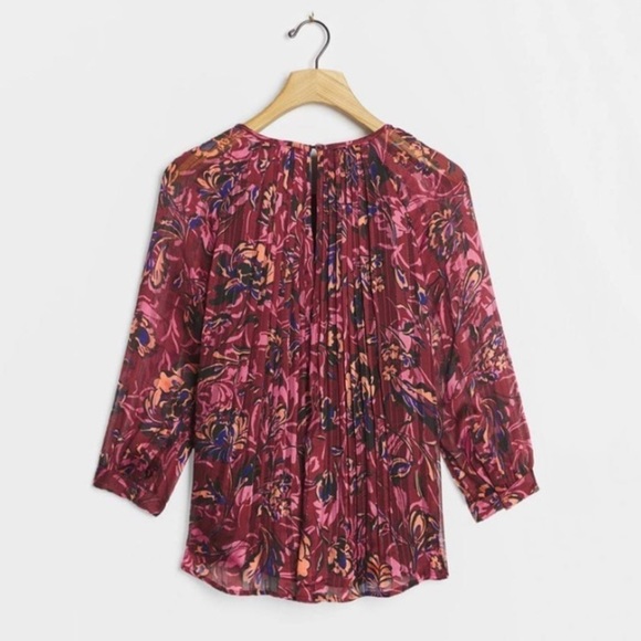NWT Anthro Daniel Rainn Marilla Pintucked Blouse - Picture 3 of 8